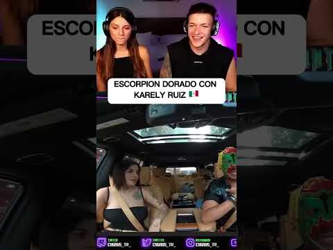 KARELY RUIZ AL VOLANTE CON EL ESCORPION DORADO *ESPERA EL FINAL*  FT.@romanticvlogs  #SHORTS