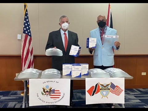 US Donates Face Masks And Shields To TT Prison Service