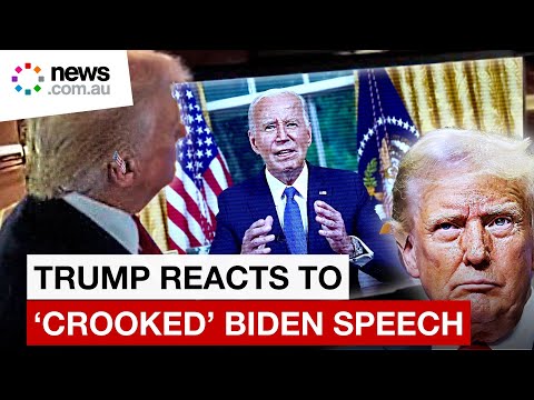 Trump roasts 'crooked' Biden's Oval Office speech