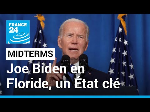 Midterms : Joe Biden était en Floride, un Etat-clé • FRANCE 24