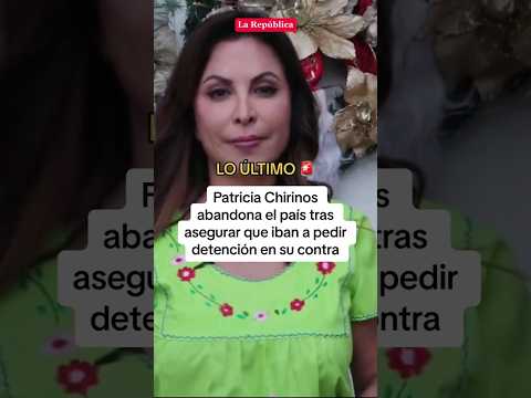 PATRICIA CHIRINOS ABANDONA el país tras asegurar que iban a pedir DETENCIÓN en su contra #shorts