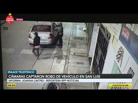 San Luis: delincuentes roban automóvil a taxista en la puerta de su casa [VIDEO]