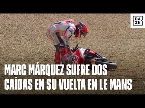 Marc Márquez sufre dos caídas en su vuelta a MotoGP: Cogiendo más riesgos de los necesarios...