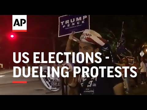 Dueling Trump, Biden protests happening in Miami