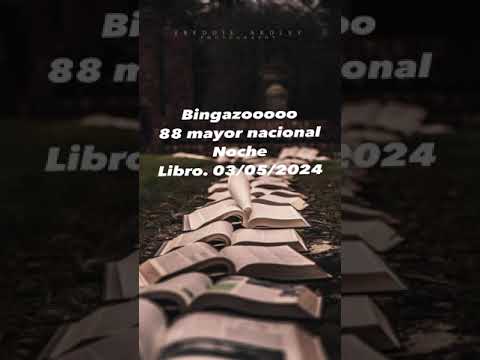 ?bingazoooo8??8??mayor. Nacional noche. Libro. 03/05/2024