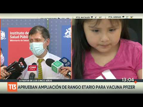 ISP autorizó vacuna Pfizer a niños mayores de 5 años
