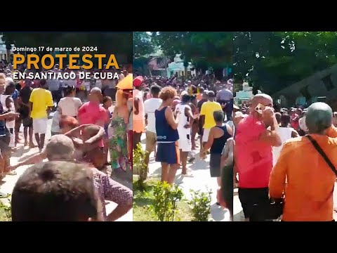 Los CUBANOS se lanzan a PROTESTAR a las calles en Santiago de Cuba