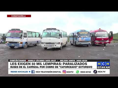 ¡Les exigen L50 mil! Paralizados buses de El Carrizal por cobro de “catorceavo” extorsivo