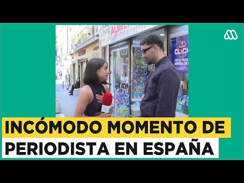 El incómodo momento de periodista en vivo en España