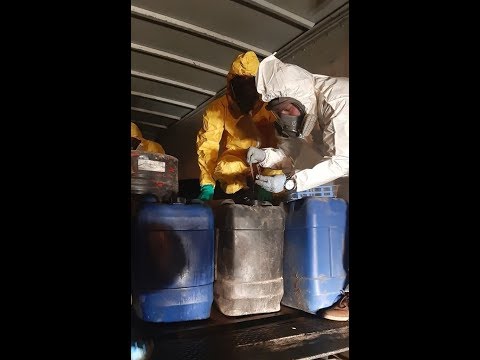 Capturan a tres personas por transporte de precursores químicos