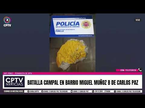 Batalla campal en barrio Miguel Muñoz B de Carlos Paz