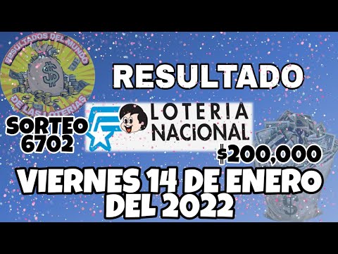 RESULTADO LOTERÍA NACIONAL SORTEO #6702 DEL VIERNES 14 DE ENERO DEL 2022 /LOTERÍA DE ECUADOR/