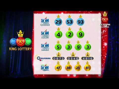 King Lottery SXM EN VIVO ? Resultados Sabado 25 de Septiembre 2021 – 12:30 PM
