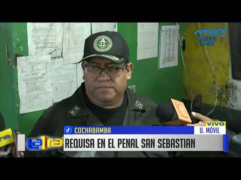Decomisan celulares y drogas en requisa sorpresa en el penal San Sebastián de Cochabamba