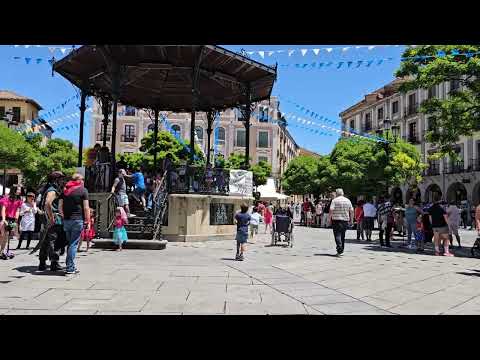 Ferias y Fiestas de San Juan y San Pedro Segovia 2024. Plaza Mayor. Gigantes y Cabezudos.  24/6/2024