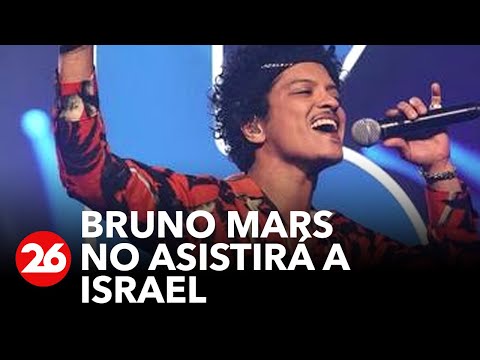 Bruno Mars canceló su 2° concierto en Tel Aviv