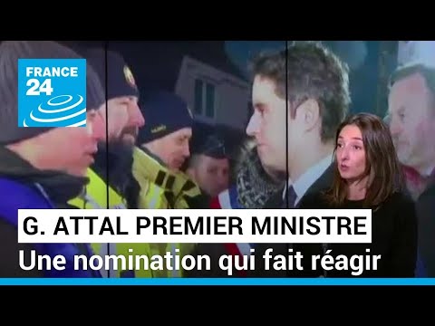 Gabriel Attal Premier ministre : une nomination qui fait réagir • FRANCE 24
