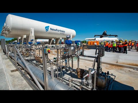 Construcción de la planta de gas natural en Puerto Sandino lleva un avance mayor al 85%