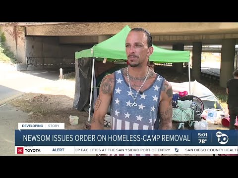 Gov. Newsom orders California state agencies to crack down and clear homeless encampments