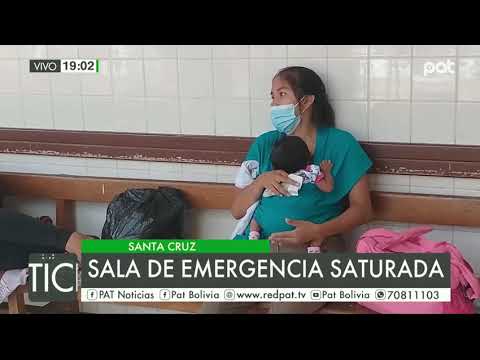 Sala de emergencia saturada en el Hospital de Niños