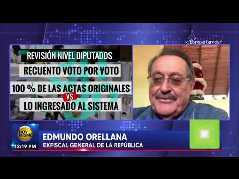 CNE debe hacer el conteo de actas de votaciones de diputados: Edmundo Orellana