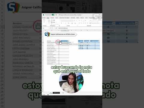 ? Aprende a asignar letras a tus números (especialmente calificaciones) en #Excel