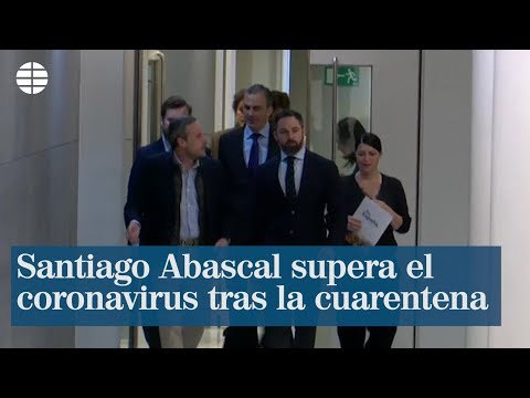 Santiago Abascal supera el coronavirus tras la cuarentena