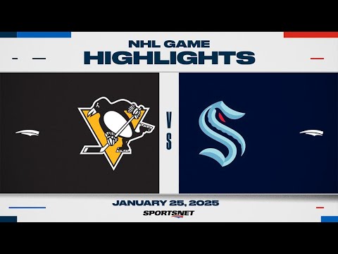 NHL Highlights | Penguins vs. Kraken - January 25, 2025