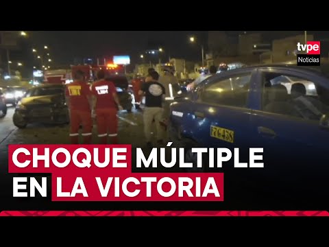 La Victoria: aparatoso choque múltiple se registró en la Vía Expresa