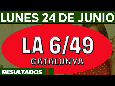 Resultado del sorteo 6-49 del Lunes 24 de Junio del 2024.