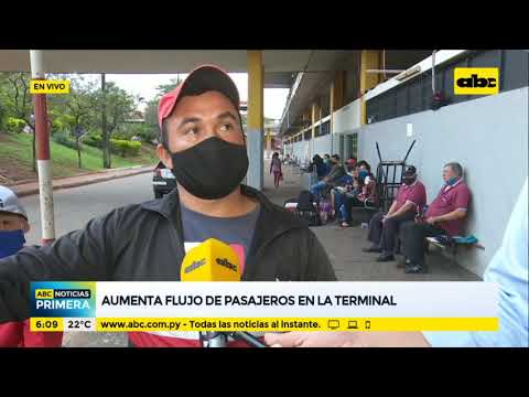 Aumenta flujo de pasajeros en la Terminal de Asunción