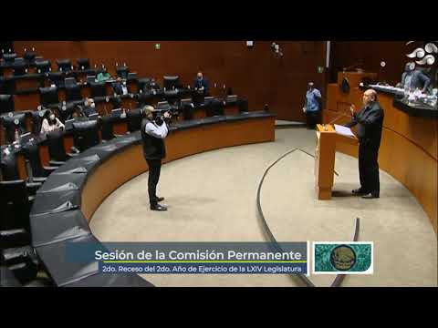 Intervención del dip. Rubén Moreira Valdez (PRI) en la sesión de la Comisión Permanente.