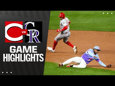 Reds vs. Rockies Game Highlights (4/25/25) | MLB Highlights