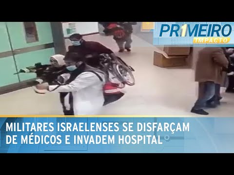 Soldados israelenses disfarçados invadem hospital e matam 3 pessoas | Primeiro Impacto (30/01/24)
