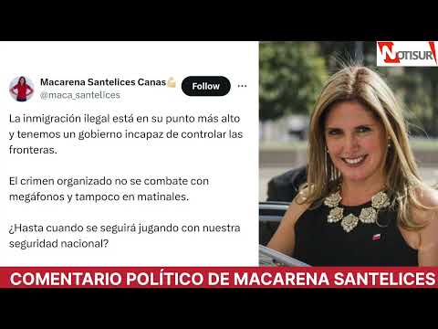 Macarena Santelices: La inmigración ilegal está en su punto más alto