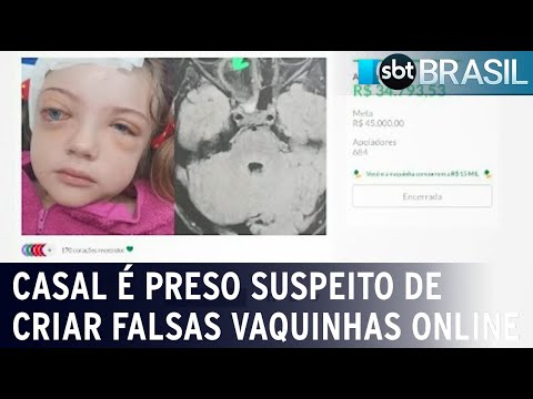 RJ: Casal é preso suspeito de criar falsas vaquinhas online | SBT Brasil (02/03/2024)
