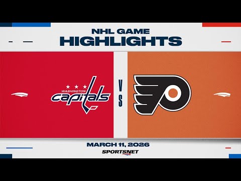 NHL Highlights | Capitals vs. Flyers - March 11, 2026
