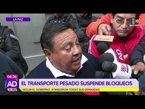 El transporte pesado suspendió todos los bloqueos