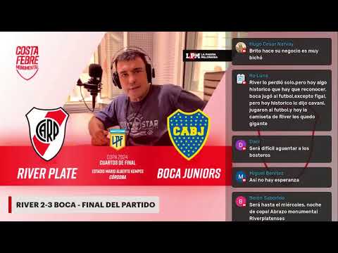 RIVER vs Boca | EN VIVO | Cuartos de Final - Copa de la Liga | Relata Lito Costa Febre