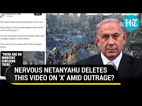 Nervous Netanyahu Deletes This Video From Israel Govt's X Account? 'No Innocents In Gaza' Row