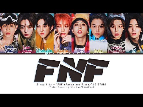 Stray Kids 'FNF (Fauna and Flora)' Lyrics [Color Coded Han_Rom_Eng] | ShadowByYoongi
