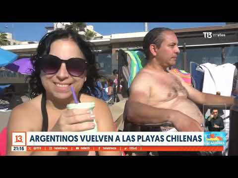 Argentinos vuelven a las playas chilenas