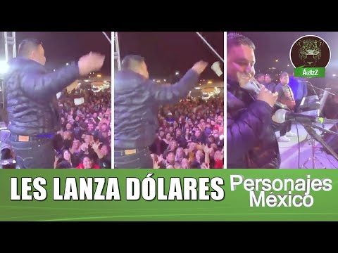 Lanzando dólares festeja alcalde morenista de San Juan de Sabinas, Coahuila, Mario Alberto López