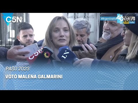 PASO 2023: VOTÓ MALENA GALMARINI