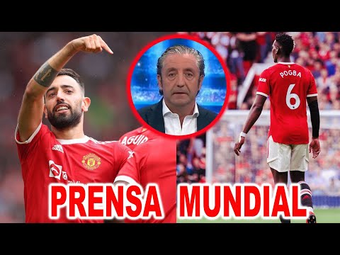 ? REACCIÓN PRENSA MUNDIAL AL HAT TRICK DE BRUNO FERNANDES Y PAUL POGBA CON EL MANCHESTER UNITED HOY