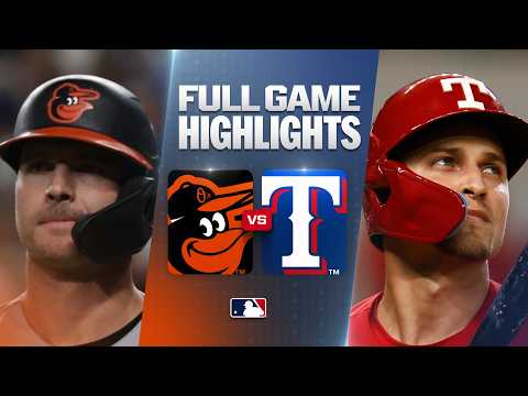 볼티모어 오리올스 vs 텍사스 레인저스: 공식 풀 경기 하이라이트 (8월 7) | 2026 MLB 시즌