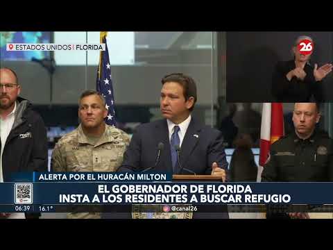 EEUU | El gobernador de Florida insta a los residentes a buscar refugio