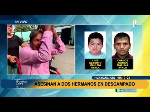 Asesinan a dos hermanos en descampado de Huaycán