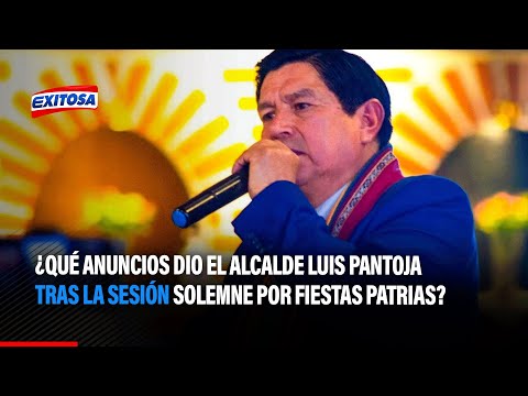Cusco: ¿Qué anuncios dio el alcalde Luis Pantoja tras la sesión solemne por Fiestas Patrias?