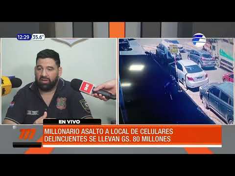 Millonario asalto a local de celulares en Asunción